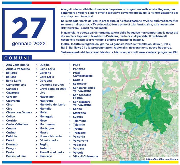 lista comuni 27 gennaio lombardia